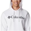 Trek Hoodie White Branded Logo Ανδρικό Φούτερ Columbia