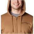 Trek Full Zip Hoodie Delta Arched Brown Ανδρική Ζακέτα Fleece Columbia