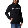 Trek Hoodie Black Branded Logo Ανδρικό Φούτερ Columbia