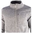 Knitted Fleece Light Grey Ανδρική Ζακέτα Fleece GTS