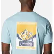 CSC M Seasonal Logo Tee Stone Blue/Timberline Trails Graphic Ανδρικό T-Shirt Columbia