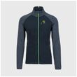 Ζακέτα Fleece Karpos Ανδρική Pizzocco Evo Black/Ombre Blue/Jasmine Green