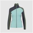 Μπλούζα Fleece Karpos Γυναικεία Federa FZ Aqua Sky/Black Sand/Thyme
