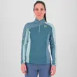 Μπλούζα Fleece Karpos Γυναικεία Federa 1/2 Zip Bering Sea/Mountain Spring