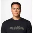 Κοντομάνικο Columbia Ανδρικό CSC™ Seasonal Logo Tee Stone Black/Branded Peaks