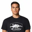 Κοντομάνικο Columbia Ανδρικό Path Lake™ Graphic Tee II Black/Brush With Nature