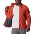 Ζακέτα Fleece Columbia Ανδρική Υπερμεγέθη Fast Trek II FZ Warp Red