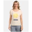 Γυναικείο T-shirt Πεζοπορίας Kilpi Arony-W Beige Quick Dry