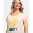 Γυναικείο T-shirt Πεζοπορίας Kilpi Arony-W Beige Quick Dry