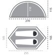 Σκηνή 1-2 Ατόμων Grand Canyon Cardova 1 Tent Limestone Grey