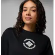 Columbia Rolling Bend™ T-Shirt Black/Gem Focused – Γυναικείο Crop Top με Τύπωμα