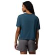 Columbia Rolling Bend™ T-Shirt Everblue/Gem Focused – Γυναικείο Crop Top με Τύπωμα