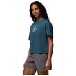 Columbia Rolling Bend™ T-Shirt Everblue/Gem Focused – Γυναικείο Crop Top με Τύπωμα