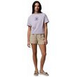 Columbia Rolling Bend™ T-Shirt Lavender Pearl/Gem Focused – Γυναικείο Crop Top με Τύπωμα