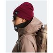 The North Face Dock Worker Recycled Beanie Burgundy Crush – Σκουφός με Ρεβέρ