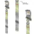 Fizan Explorer Τηλεσκοπικά Μπατόν Πεζοπορίας Lime/Grey