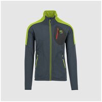 Puez Dark Slate Lime Green Ανδρική Ζακέτα Fleece Karpos