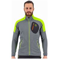 Puez Dark Slate Lime Green Ανδρική Ζακέτα Fleece Karpos