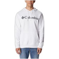 Trek Hoodie White Branded Logo Ανδρικό Φούτερ Columbia