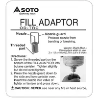 Αντάπτορας Γεμίσματος Για Γκαζάκι Fill Adaptor For Gas Stove Soto