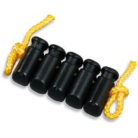 Ρυθμιστές Κορδονιών Tanka 5-er Pack Black Tatonka