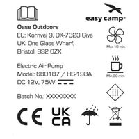 Ηλεκτρική Τρόμπα El Nino 12V Pump Black Easy Camp