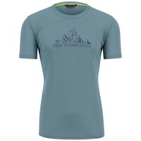 Ανδρικό T-Shirt Loma Print Jersey Smoke Blue/Bluefin Karpos