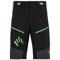 Ανδρική Βερμούδα Rapid Baggy Shorts Black/Dark Grey/Green Fluo Karpos