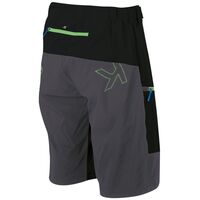 Ανδρική Βερμούδα Rapid Baggy Shorts Black/Dark Grey/Green Fluo Karpos