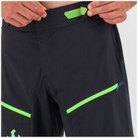 Ανδρική Βερμούδα Rapid Baggy Shorts Black/Dark Grey/Green Fluo Karpos