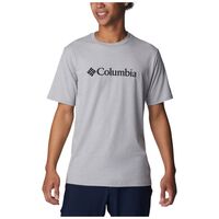 CSC Basic Logo™ Short Sleeve Grey Ανδρικό T-Shirt Columbia