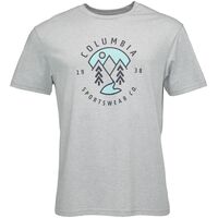 M Rapid Ridge™ Graphic Tee Grey Heather Naturally Boundle Ανδρικό T-Shirt Columbia