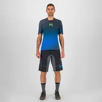 Ανδρικό T-Shirt Val Di Dentro Tee Black/Indigo B./Green Fluo Karpos