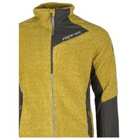 Jacket Waffle Highloft 302442M Curry Ανδρική Ζακέτα Fleece GTS