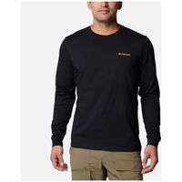 T-Shirt Columbia Ανδρικό Μακρυμάνικο CSC&trade; Seasonal Logo LS Tee Black/Peaked Badge