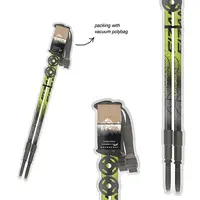 Μπατόν Πεζοπορίας Fizan Τηλεσκοπικά (Ζεύγος) Explorer Lime/Grey