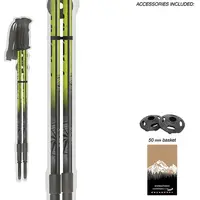 Μπατόν Πεζοπορίας Fizan Τηλεσκοπικά (Ζεύγος) Explorer Lime/Grey