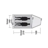 Σκηνή 2 Ατόμων Outwell Tent Cloud 2 Green