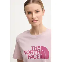 Κοντομάνικο The North Face Γυναικείο Easy Relaxed Cropped Tee Metal Pink/Cyber Berry
