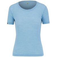 Κοντομάνικη Μπλούζα Merino Karpos Γυναικεία Easyfrizz Blue Atoll