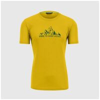 Κοντομάνικο Karpos Ανδρικό Loma Print T-Shirt Lemon Curry