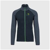 Ζακέτα Fleece Karpos Ανδρική Pizzocco Evo Black/Ombre Blue/Jasmine Green