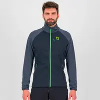 Ζακέτα Fleece Karpos Ανδρική Pizzocco Evo Black/Ombre Blue/Jasmine Green