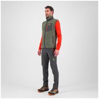 Γιλέκο Fleece Karpos Ανδρική 80s Vest Thyme/Black Sand