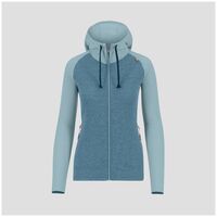 Ζακέτα Fleece Karpos Γυναικεία Camoscio FZ Thyme/Aqua Sky