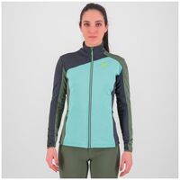 Μπλούζα Fleece Karpos Γυναικεία Federa FZ Aqua Sky/Black Sand/Thyme