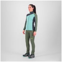 Μπλούζα Fleece Karpos Γυναικεία Federa FZ Aqua Sky/Black Sand/Thyme