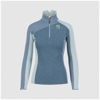 Μπλούζα Fleece Karpos Γυναικεία Federa 1/2 Zip Bering Sea/Mountain Spring