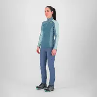 Μπλούζα Fleece Karpos Γυναικεία Federa 1/2 Zip Bering Sea/Mountain Spring