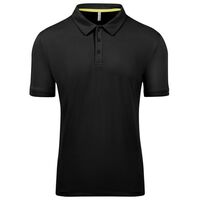 Κοντομάνικη Polo GTS Ανδρική Burano Polo Pique Tech Black